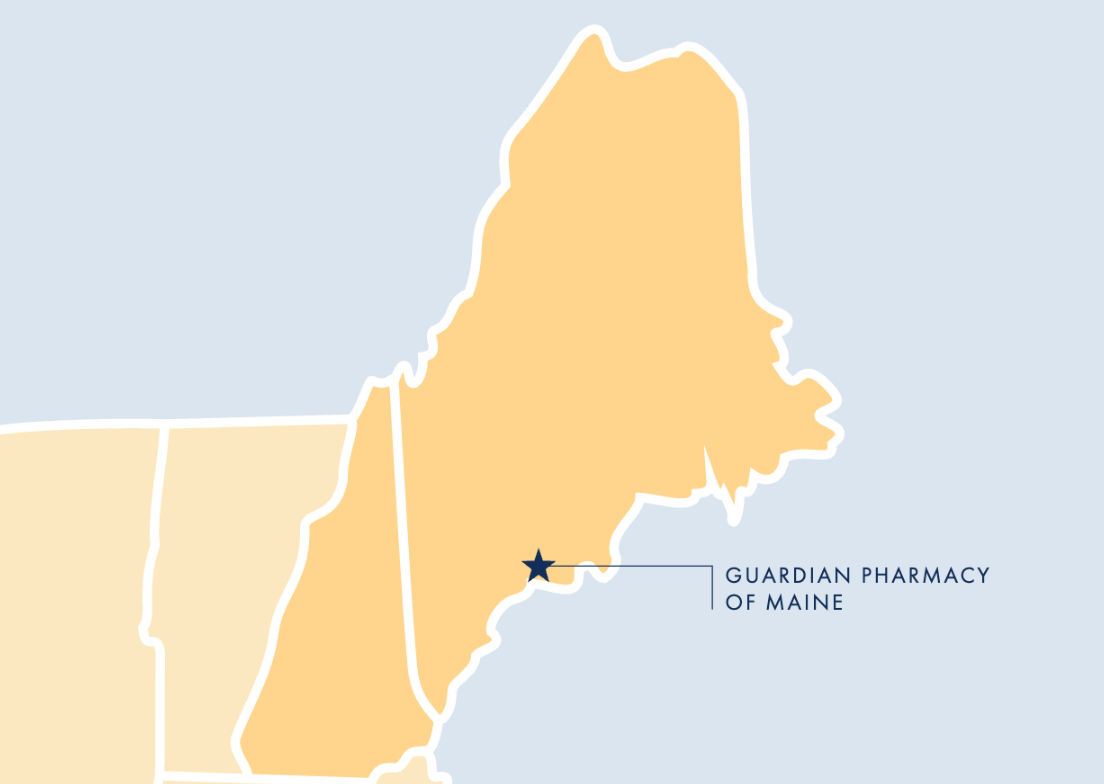 Coverage area showing Maine and New Hampshire